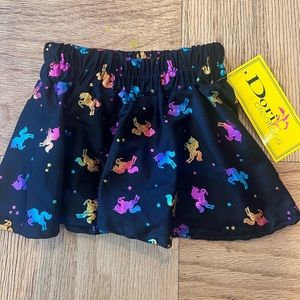 Dori Creations All Over Rainbow Unicorn skater skirt